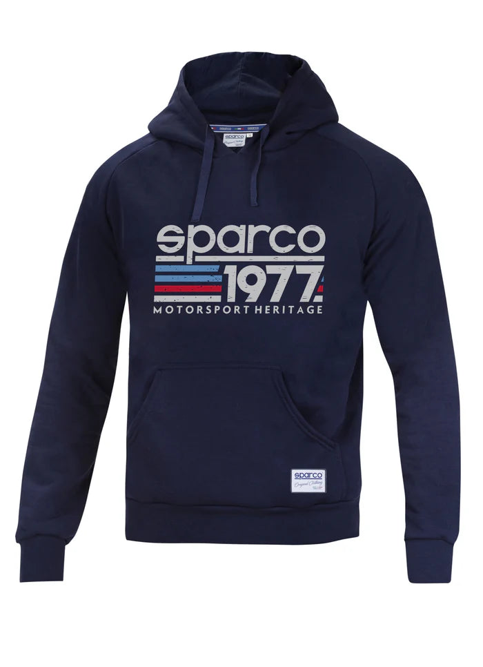 Polera Oficial - SPARCO 1977 HOODIE COLOR AZUL NAVY TALLA M