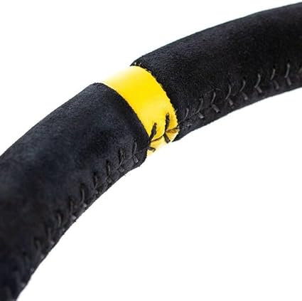 TImón Racing OMP RS 350mm en Gamuzado Negro/Amarillo | Control y Estilo para Competición