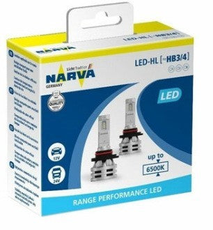 Luces LED NARVA LED 9005/9006 RANGE PERFOMANCE LED- RPL2 6500K C/2u
