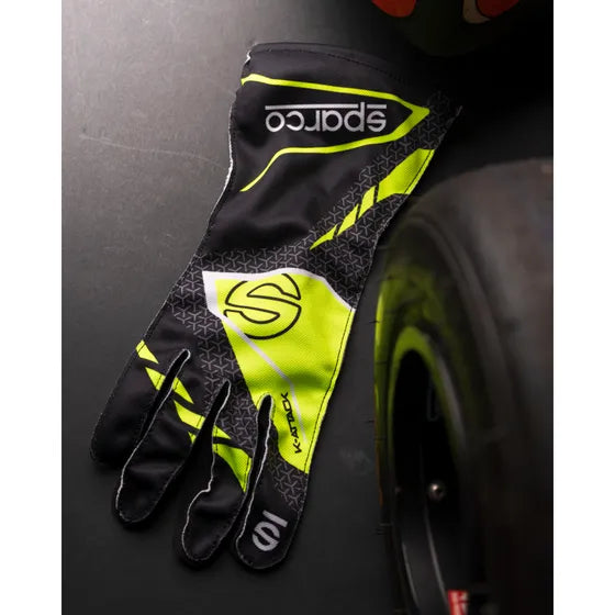 Guantes SPARCO - K ATTACK Negro/ Amarillo Fluor