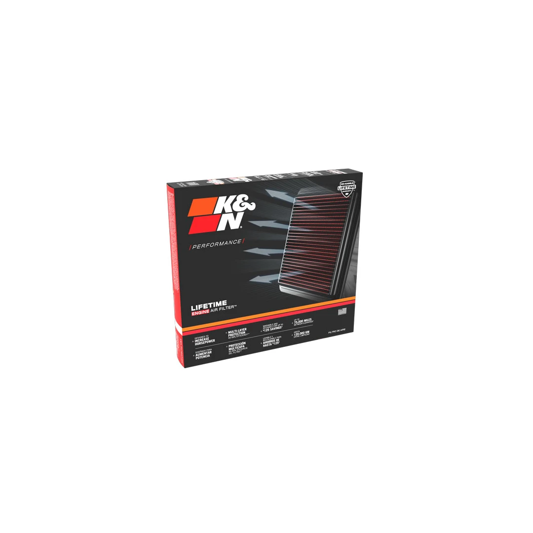 Filtro de aire - K&N -  SUBARU OUTBACK/ LEG/ IMPREZA/ FORESTER -  05-08 LGT / 08-11 WRX / STi    2015+ WRX / 2015+ STI / 2014+