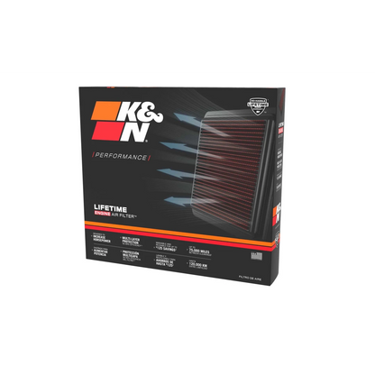 Filtro de aire - K&N alto rendimiento, lavable, compatible con Mitubishi 2006-2017 (Lancer, VIII, Evolution, Raliart, Outlander, ASX)