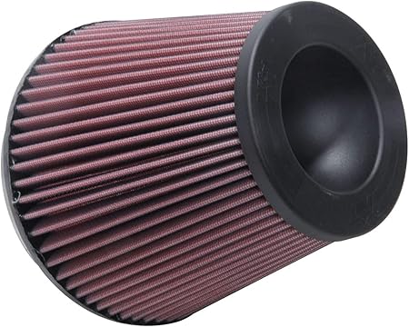 Filtro de aire -  K&N Cónico Universal Abrazadera Alto Rendimiento, Premium, Lavable, Diámetro de la Brida: 6 Pulgadas, Altura Del Filtro: 6 Pulgadas, Longitud de la Brida: 0,625 Pulgadas, Forma: Cónica Redonda,