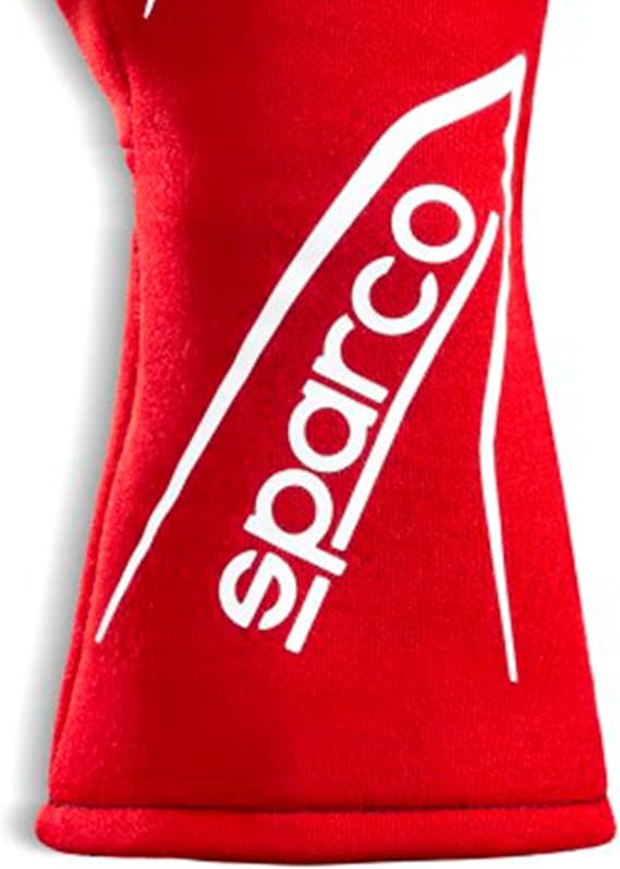GUANTES HOMOLOGADO - SPARCO LAND + ROJO  FIA FIA 8856-2018 y SFI 3.3/5 Talla 9 (Medium)