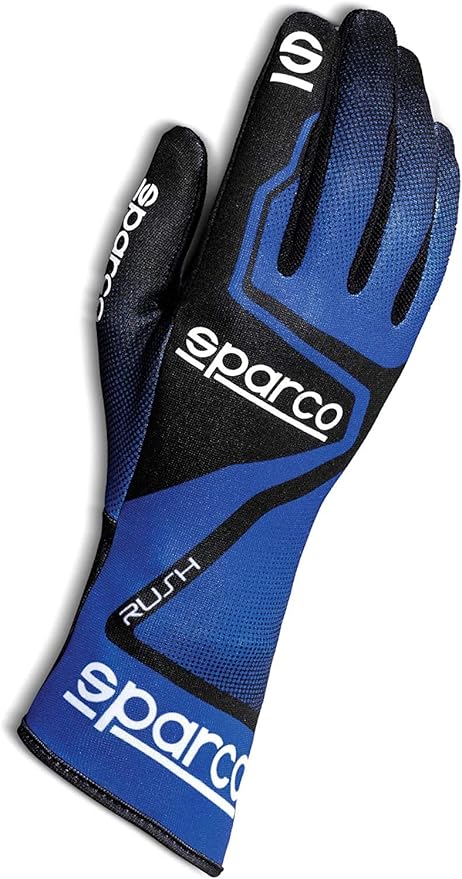 Guantes para Karting-  SPARCO RUSH AZUL / NEGRO Talla S (4) Niño