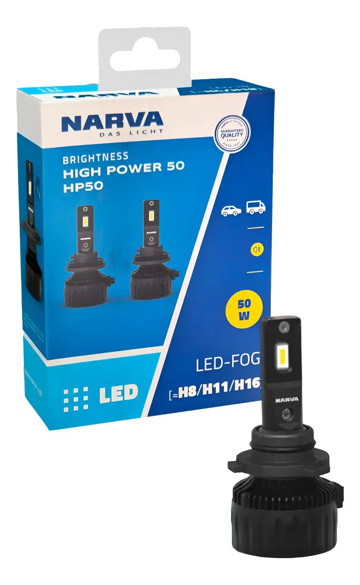 LUCES LED NARVA HIGH POWER 50 – H8/H11/H16