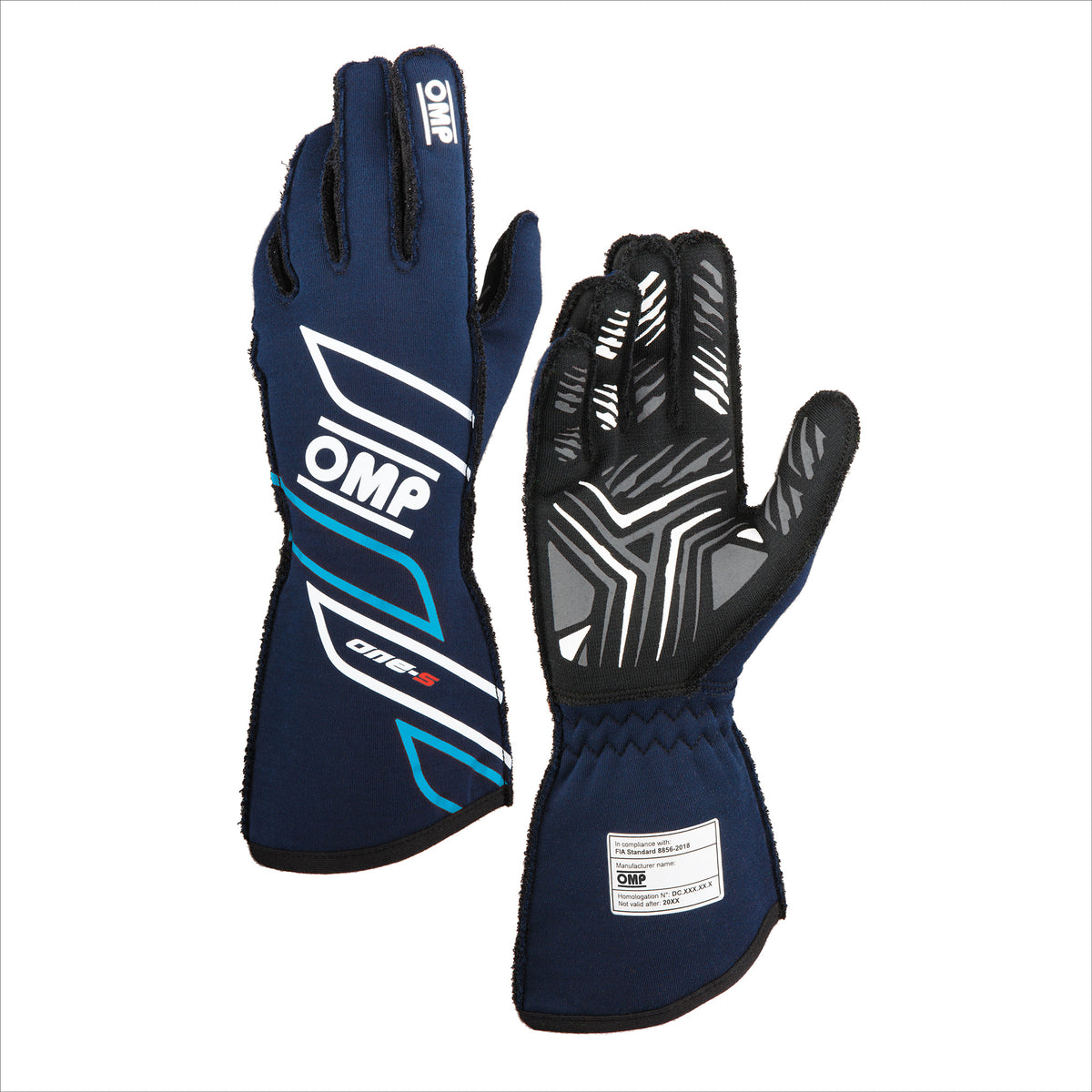 GUANTES OMP ONE-S FIA – AZUL MARIANO / CIAN