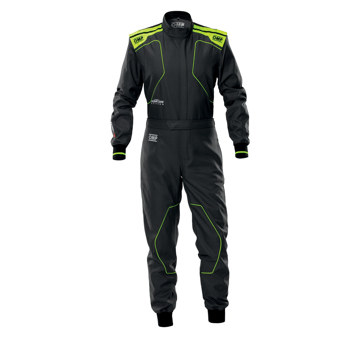 OVEROL DE KARTING OMP KS-4 MY2026 – ANTRACITA/AMARILLO FLÚOR