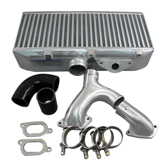 Kit de intercooler de montaje superior  + tubo en Y CXRACING para WRX/STI 2002- 2007