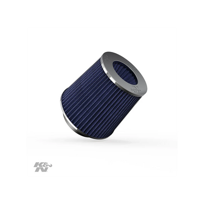 Filtro de aire - K&N  filtro de aire universal azul: ronda; 3 cónicos 3 pulgadas/3.5 pulgadas/4 in (102 mm/89 mm/76 mm) id de brida; 5.5 pulgadas (140 mm) altura base; 121 mm parte superior; 152 mm