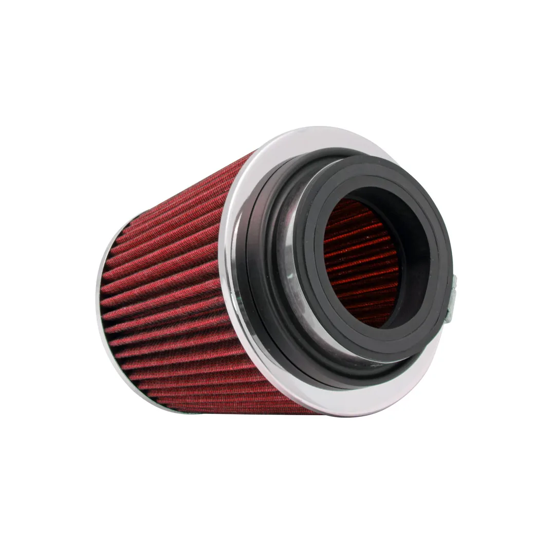 Filtro de aire - K&N Cónico universal: cónico redondo; ID de brida 3 pulgadas/3.5 pulgadas/4 pulgadas (102 mm/89 mm/76 mm); 5.5 pulgadas (140 mm) altura; 6 pulgadas (152 mm) base; 4.75 pulgadas (121 mm) parte superior