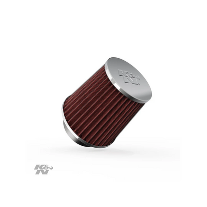 Filtro de aire -K&N Cónico Universal con abrazadera original Alto Rendimiento, Premium: Diámetro de brida: 2.75 pulgadas, Altura del filtro: 4.5 pulgadas, Longitud de brida: 1 pulgada
