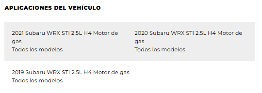 Filtro de aire - K&N SUBARU WRX STI H4-2.5L F/I