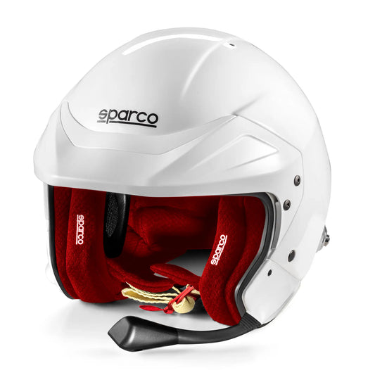 CASCO SPARCO FLUX RJ-i FIA 8859-2024 – BLANCO/ROJO