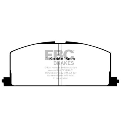 PASTILLAS DE FRENO EBC YELLOWSTUFF DELANTERAS – TOYOTA CELICA 1.6