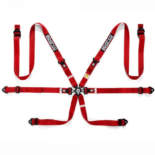 Arneses de seguridad COMPETITION H-2 PD, FIA 8853-2016, HANS, 6 puntos, 2", pull