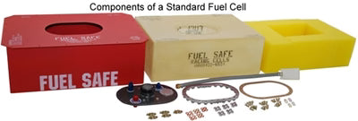 Tanque celular FUEL SAFE 15 Galones FIA  Sensor de nivel de gasolina (INSTALADO)