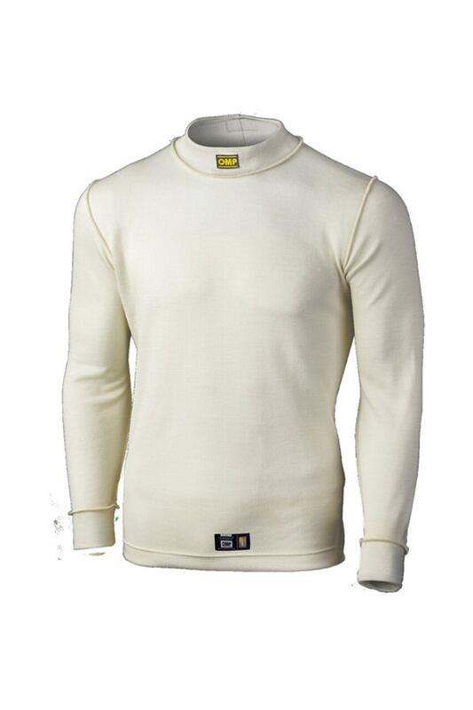 Polo antiflama - OMP FIRST TOP Blanco- Talla Small Homollogada FIA 8856-2000