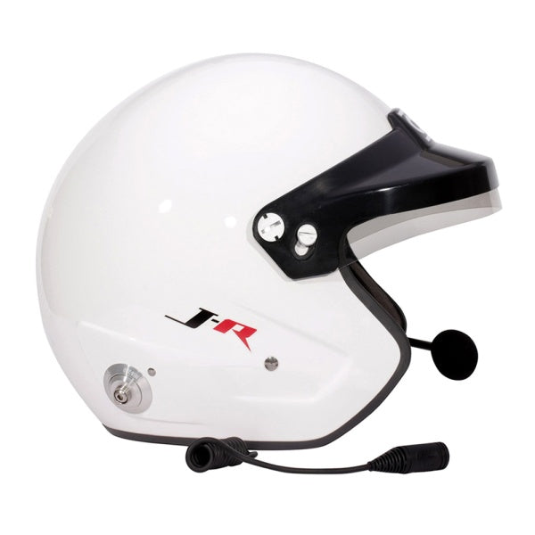 Casco Abierto OMP - J RALLY L con intercomunicador y HANS compatible, FIA