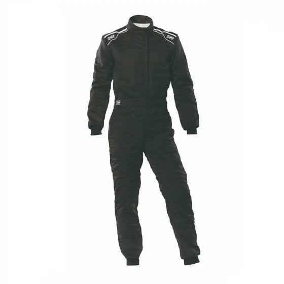 Overol - OMP Sport Race Suit Negro Talla L (54- 56 EUR) FIA APROBADO