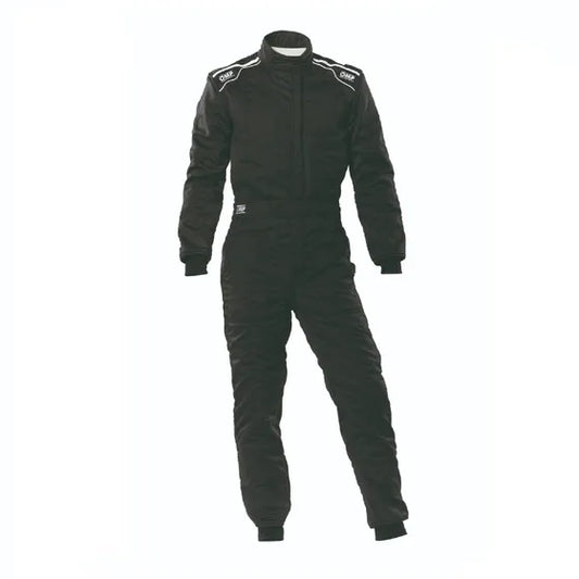 Overol - OMP Sport Race Suit Negro Talla L (54- 56 EUR) FIA APROBADO