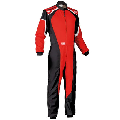 Overol OMP - KS- 3 Kart-  NEGRO/ROJO TALA 42 - CIK FIA level 2 approved