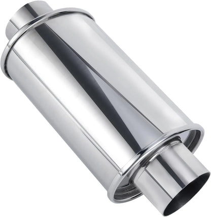 Resonador VIBRANT Universal Acero inoxidable 2.5" ( entrada y salida)