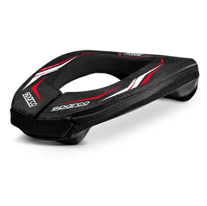 Collarín SPARCO  -Protector de cuello para Karting Rojo-negro  Joven S/M