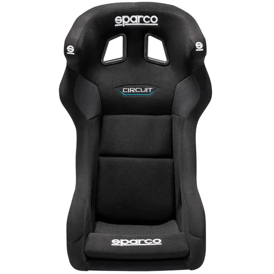 BUTACA DE COMPETICIÓN - SPARCO CIRCUIT II   NEGRO HOMOLOGADO FIA DIBRA DE VIDRIO QRT ( Super ligera)