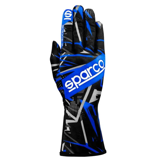 Guantes SPARCO Rookie Negro/ Azul Talla 10 (M)