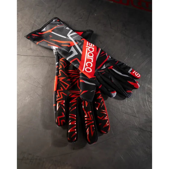 Guantes SPARCO Rookie Negro/ Rojo