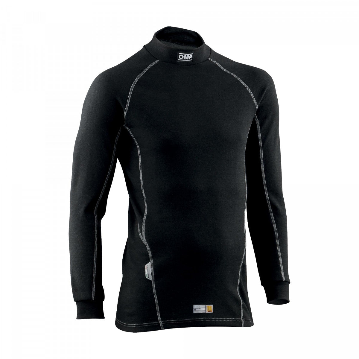 Polo antiflama - OMP FIRST TOP Negro - Talla Small Homologada FIA 8856-2018